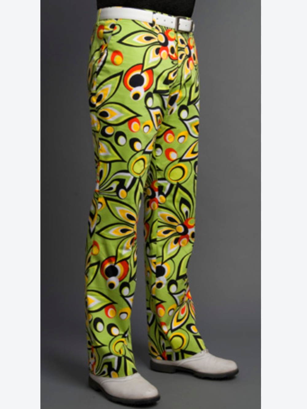 Loudmouth Golf Shagadelic Psychedelic Trippy Flowers Golf Pants - Size 35